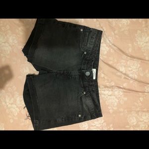 AEROPOSTALE Black Denim Shorts